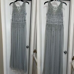 BHLDN size 6 soft blue/green dress